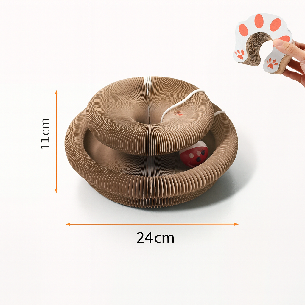 Tourbillon Félin™ – Le jeu interactif et griffoir qui amuse et détend ton chat